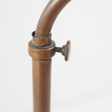 Load image into Gallery viewer, ANTIQUE &quot;FARIES&quot; BRASS C-ARM DESK LAMP
