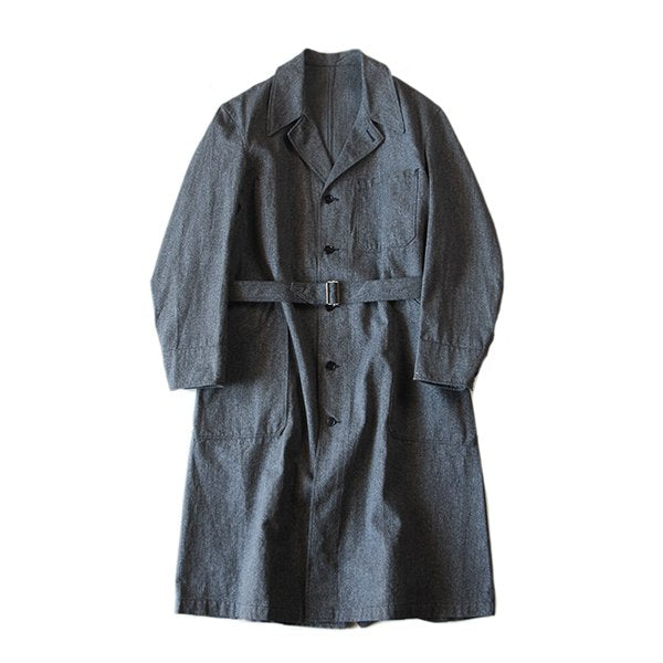 N.O.S 1940'S〜 FRENCH WORK CHAMBRAY COAT (LARGE)