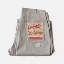 Load image into Gallery viewer, NOS 1960&#39;s &quot;OLD KENTUCKY&quot; SLIM TAPARED TWILL PANTS (W29) NATURAL
