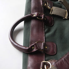Load image into Gallery viewer, 1980&#39;s &quot;THE ORVIS CONPANY INC&quot; CANVAS &amp; LEATHER 2 WAY BAG
