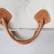 Load image into Gallery viewer, 1980&#39;s &quot;LLBEAN&quot; LEATHER HUNDLE TOTE BAG
