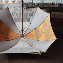 Load image into Gallery viewer, &quot;AMERICAN CLOTHING CO.&quot; ANTIQUE ADVERTISING UMBRELLA
