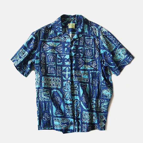 OLD COTTON HAWAIIAN S / S SHIRT (LARGE) MINT CONDITION