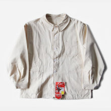Load image into Gallery viewer, NOS 1950&#39;s FRENCH WORK COTTON HBT JACKET (LARGE) WITH V POCKET
