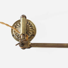 Load image into Gallery viewer, C.EARLY 1900&#39;s FARIES SWING ARM LAMP WITH MERCURY GLASS SHADE
