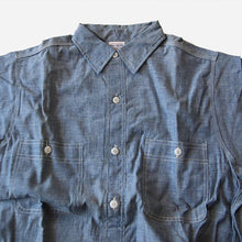 Load image into Gallery viewer, NOS 1950&#39;s &quot;BIG YANK&quot; BLUE COTTON CHAMBRAY SHIRT (15 HALF)
