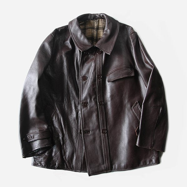 N.O.S 1960's CORBUSIER LEATHER JACKET (LARGE)