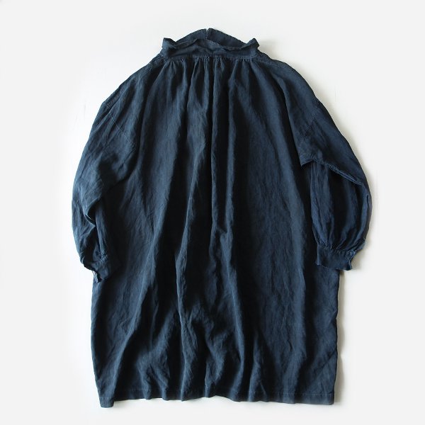〜30s French Work Indigo Linen Biaude ANTIQUE FRENCH WORK INDIGO LINEN BIAUDE (UNISEX) MINT