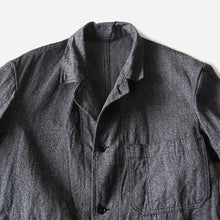 Load image into Gallery viewer, 1950&#39;s &quot;SAVO&quot; FRENCH BLACK COVERT WORK COAT (MEDIUM)
