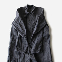 Load image into Gallery viewer, 1950&#39;s &quot;SAVO&quot; FRENCH BLACK COVERT WORK COAT (MEDIUM)
