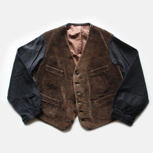 Load image into Gallery viewer, 1930&#39;s FRENCH WORK CORDUROY WAISTCOAT GOOD CONDITION

