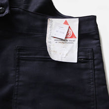 Load image into Gallery viewer, NOS FRENCH WORK BLACK MOLESKIN LOW BACK STYLE OVERALL (W43)
