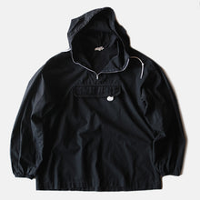 画像をギャラリービューアに読み込む, MADE IN U.S.A 1960&#39;s BLACK COTTON ANORAK PARKA (LARGE) MINT CONDIION
