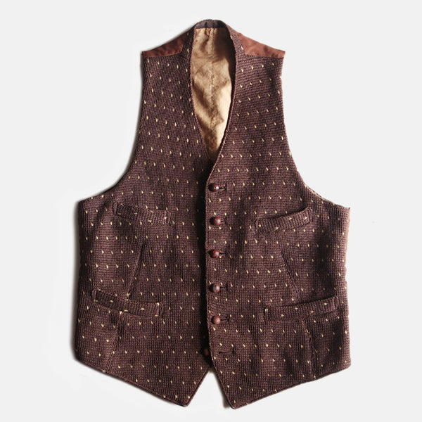 ANTIQUE WOOL SUIT VEST (MEDIUM)