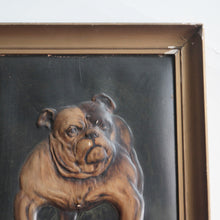 Load image into Gallery viewer, ANTIQUE BULLDOG BUMPY PAINTING FROM 1900&#39;s
