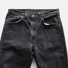 Load image into Gallery viewer, 1980&#39;s &quot;LEVI&#39;S&quot; 505 BLACK DENIM PANTS (W32) MADE IN USA
