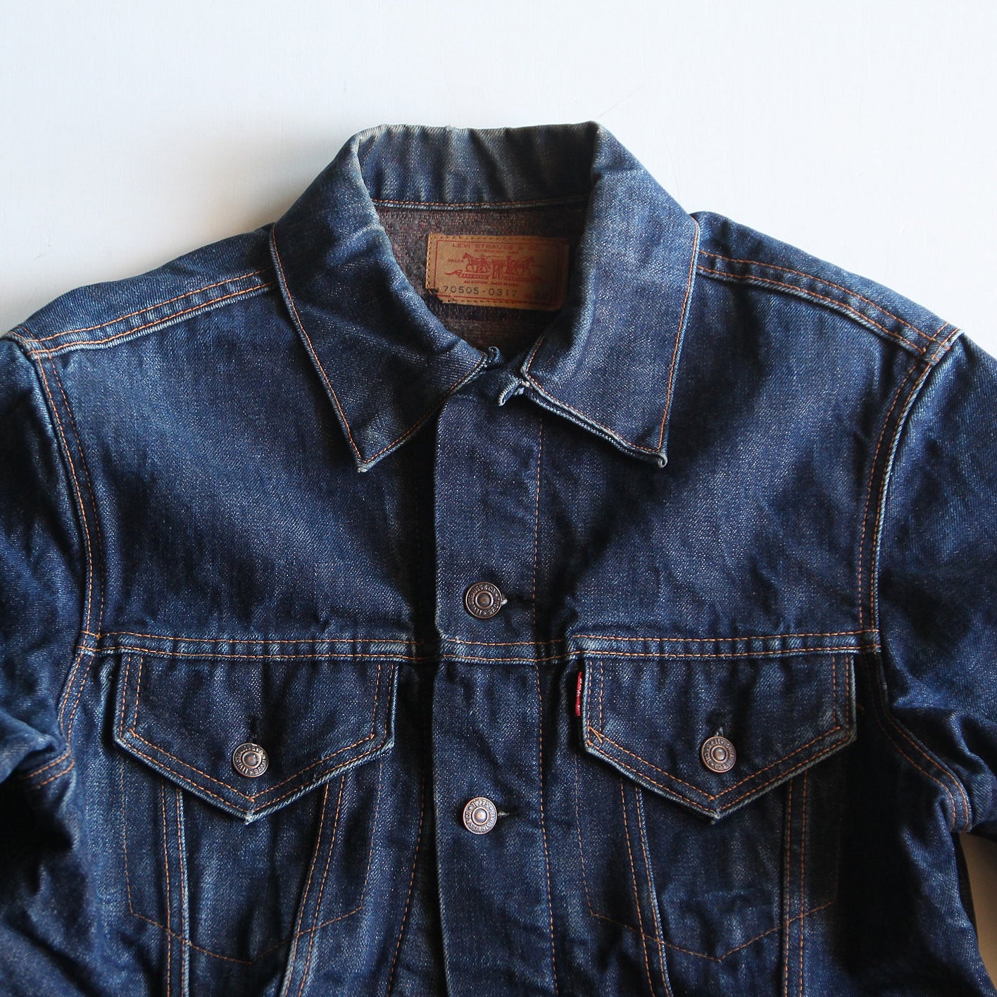 ★Late1960★Early1970s★LEVI'S★BigE★70505★ Levi's Big E Type III Trucker 70505-0217 SZ 42 | Vintage