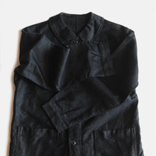 Load image into Gallery viewer, ONE WASH 1950&#39;s FRENCH WORK BLACK MOLESKIN JACKET (LARGE)
