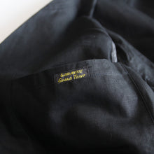 Load image into Gallery viewer, N.O.S ANTIQUE FRENCH BLACK LINEN WORK COAT (LARGE)

