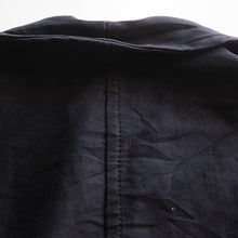 画像をギャラリービューアに読み込む, One Wash 1950&#39;s French Work Black Moleskin Jacket (Large 50-52)
