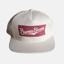 Load image into Gallery viewer, N.O.S 1980&#39;s &quot;BURMA-SHAVE&quot; ADVERTISING BASEBALL CAP (FLEE)
