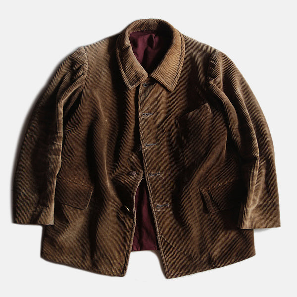 40s French hunting corduroy best jacket 50's French Vintage