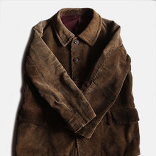 画像をギャラリービューアに読み込む, MADE IN FRANCE 1930&#39;s CORDUROY HUNTING JACKET (LARGE)
