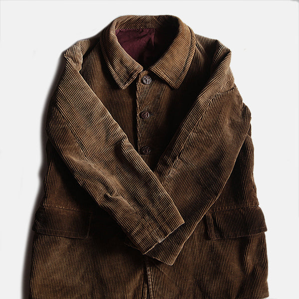 MADE IN FRANCE 1930's CORDUROY HUNTING JACKET (LARGE