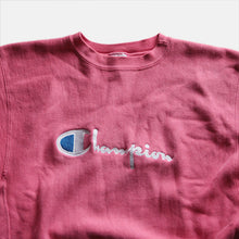 Load image into Gallery viewer, 1990&#39;s &quot;CHAMPION&quot; REVERSEWEAVE SWEAT SHIRT (LARGE) HOT PINK
