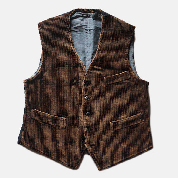 1930's～ FRENCH HUNTING CORDUROY VEST (MEDIUM) – BURMA-SHAVE