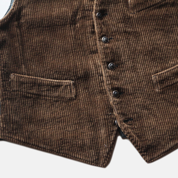 1930's～ FRENCH HUNTING CORDUROY VEST (MEDIUM) – BURMA-SHAVE