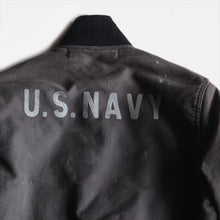 Load image into Gallery viewer, 1940&#39;s &quot;U.S.N&quot; DECK JACKET FRONT ZIP (SIZE 36)
