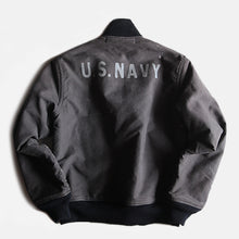 画像をギャラリービューアに読み込む, 1940&#39;s &quot;U.S.N&quot; DECK JACKET FRONT ZIP (SIZE 36)
