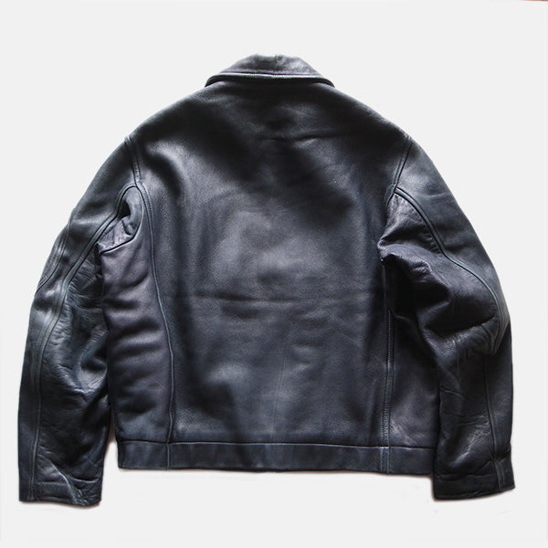 1960's FRENCH AIR FORCE LEATHER JACKET (MEDIUM) – BURMA-SHAVE