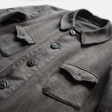 画像をギャラリービューアに読み込む, 1930&#39;s FRENCH WORK HUNTING PIQUE JACKET (LARGE)
