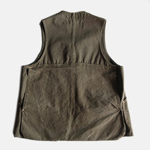 Load image into Gallery viewer, MADE IN U.S.A 1950&#39;s COTTON CANVAS HUNTING VEST (MEDIUM)
