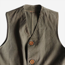 Load image into Gallery viewer, MADE IN U.S.A 1950&#39;s COTTON CANVAS HUNTING VEST (MEDIUM)
