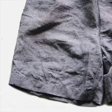 Load image into Gallery viewer, N.O.S ～1960&#39;s FRENCH NAVY LINEN SHORTS (W32)
