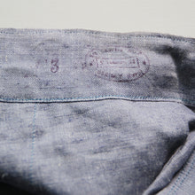 Load image into Gallery viewer, N.O.S ～1960&#39;s FRENCH NAVY LINEN SHORTS (W32)

