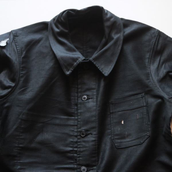 N.O.S 1950's BLACK MOLESKIN WORK JACKET (LARGE) – BURMA-SHAVE