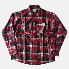 Load image into Gallery viewer, MADE IN U.S.A N.O.S 1960&#39;s PRINT FLANNEL L/S COTTON SHIRT (MEDIUM)
