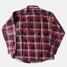 Load image into Gallery viewer, MADE IN U.S.A N.O.S 1960&#39;s PRINT FLANNEL L/S COTTON SHIRT (MEDIUM)
