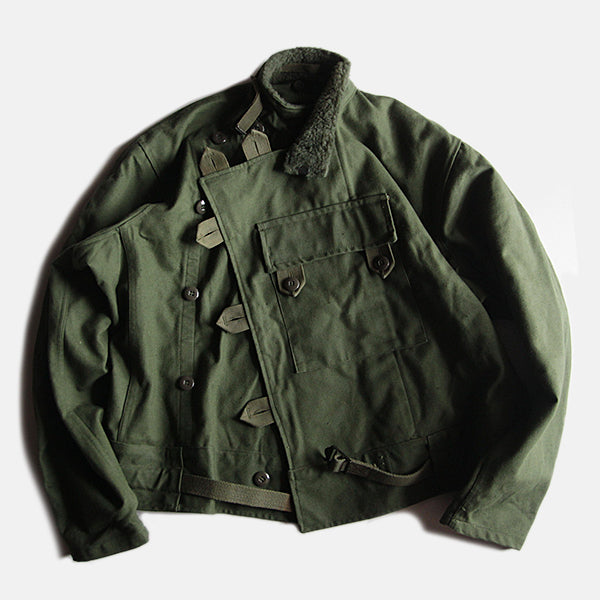 N.O.S 1960's SWEDISH ARMY MOTOR CYCLE JACKET (LARGE)