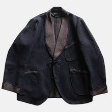 画像をギャラリービューアに読み込む, 1940&#39;s SMOKING WOOL JACKET (MEDIUM)
