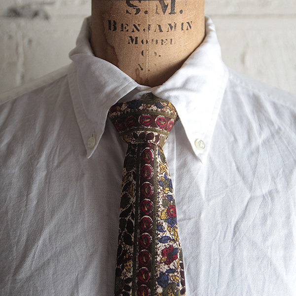 1960's BATIK COTTON NECKTIE