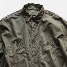 画像をギャラリービューアに読み込む, 1940&#39;s &quot;U.S.N&quot; COTTON POPLIN UTILITY SHIRT (X-LARGE)
