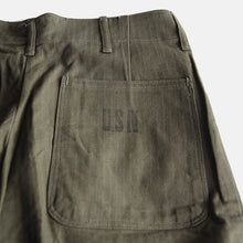 Load image into Gallery viewer, N.O.S 1940&#39;s &quot;U.S.N&quot; N-3 H.B.T TROUSER (W32)
