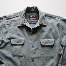 画像をギャラリービューアに読み込む, N.O.S 1960&#39;s LINEN WOOL BOX SHIRT (LARGE)
